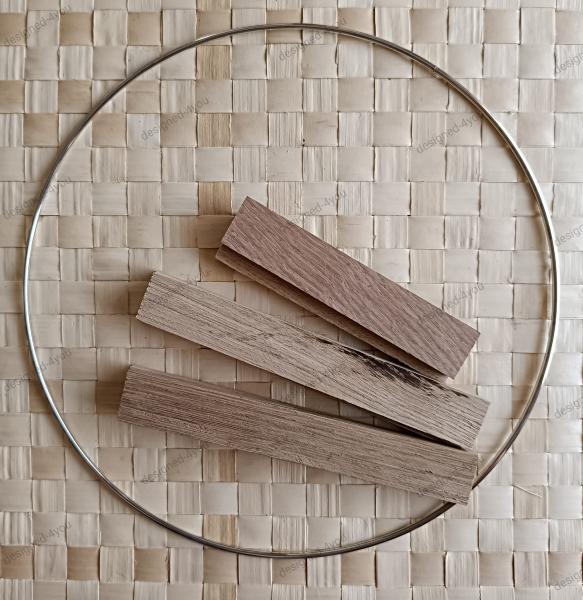 DIY Aufsteller Holzständer Holzklötzchen mit Loop Ring 25 cm